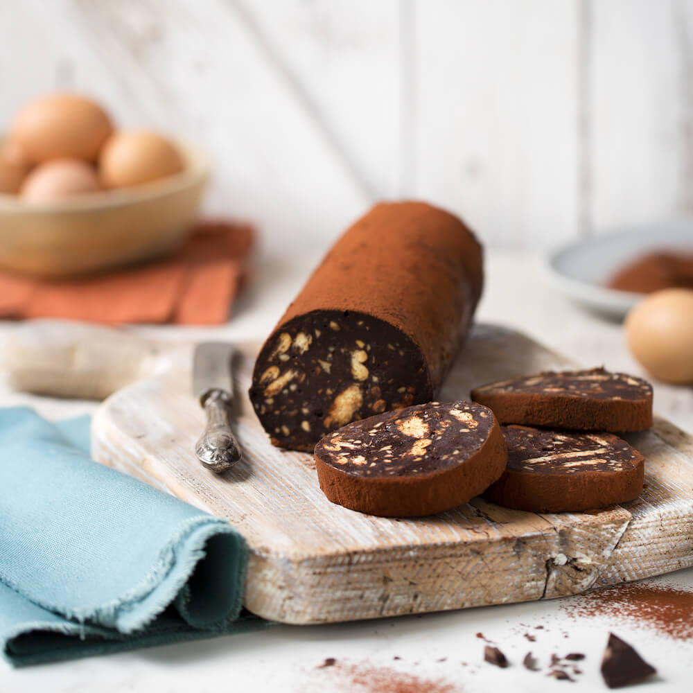 Unique Chocolate Gift: Salami, Cheese & Grater