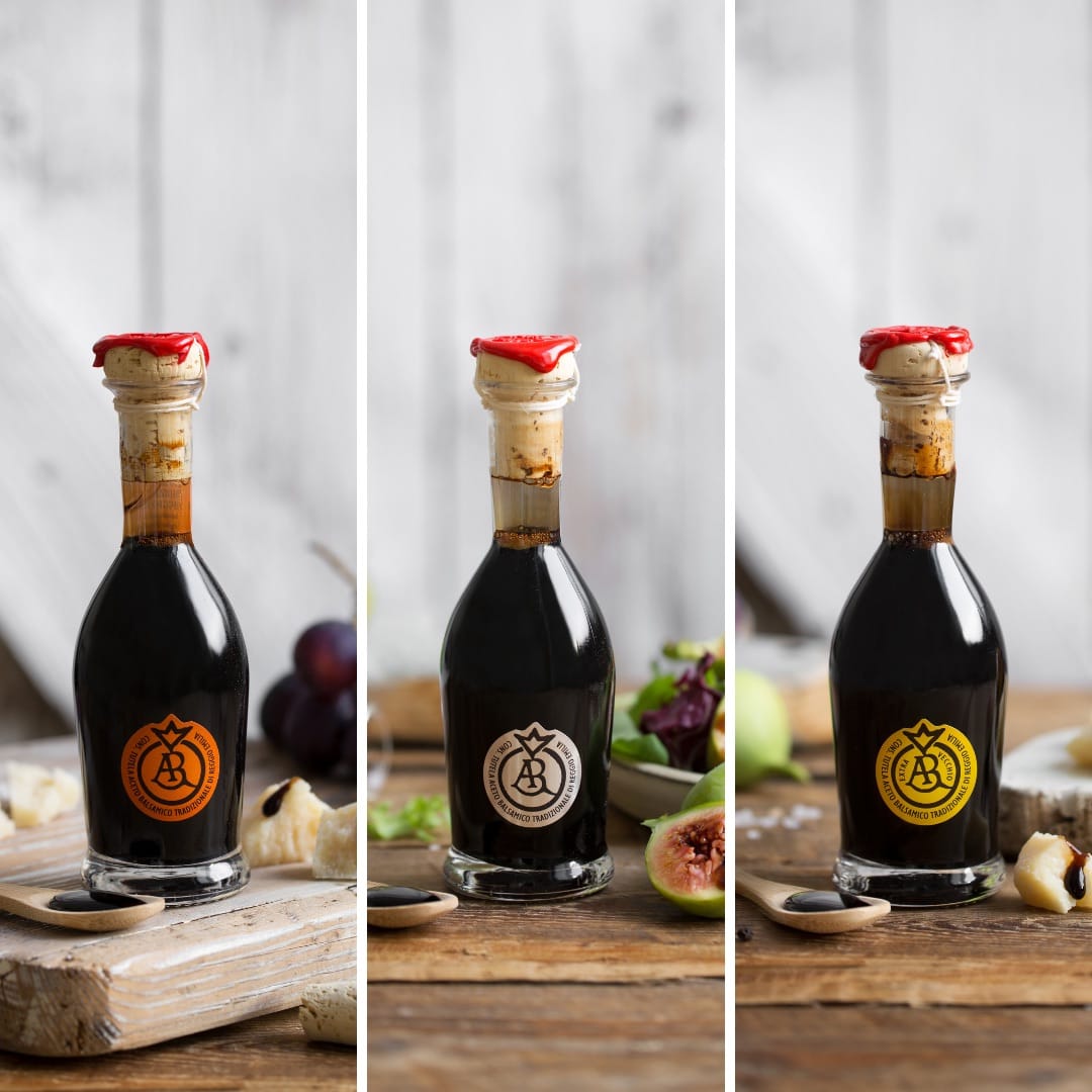 Traditional DOP Balsamic Vinegar of Reggio Emilia Lobster, Silver and Gold Stamp